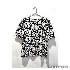 Floral Puff Sleeve Top